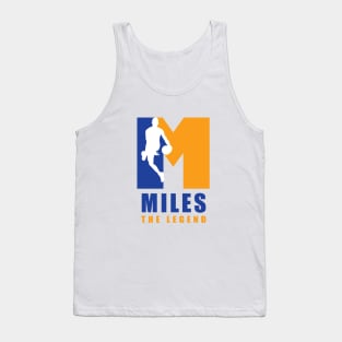 Miles Custom Player Basketball Your Name The Legend Tank Top